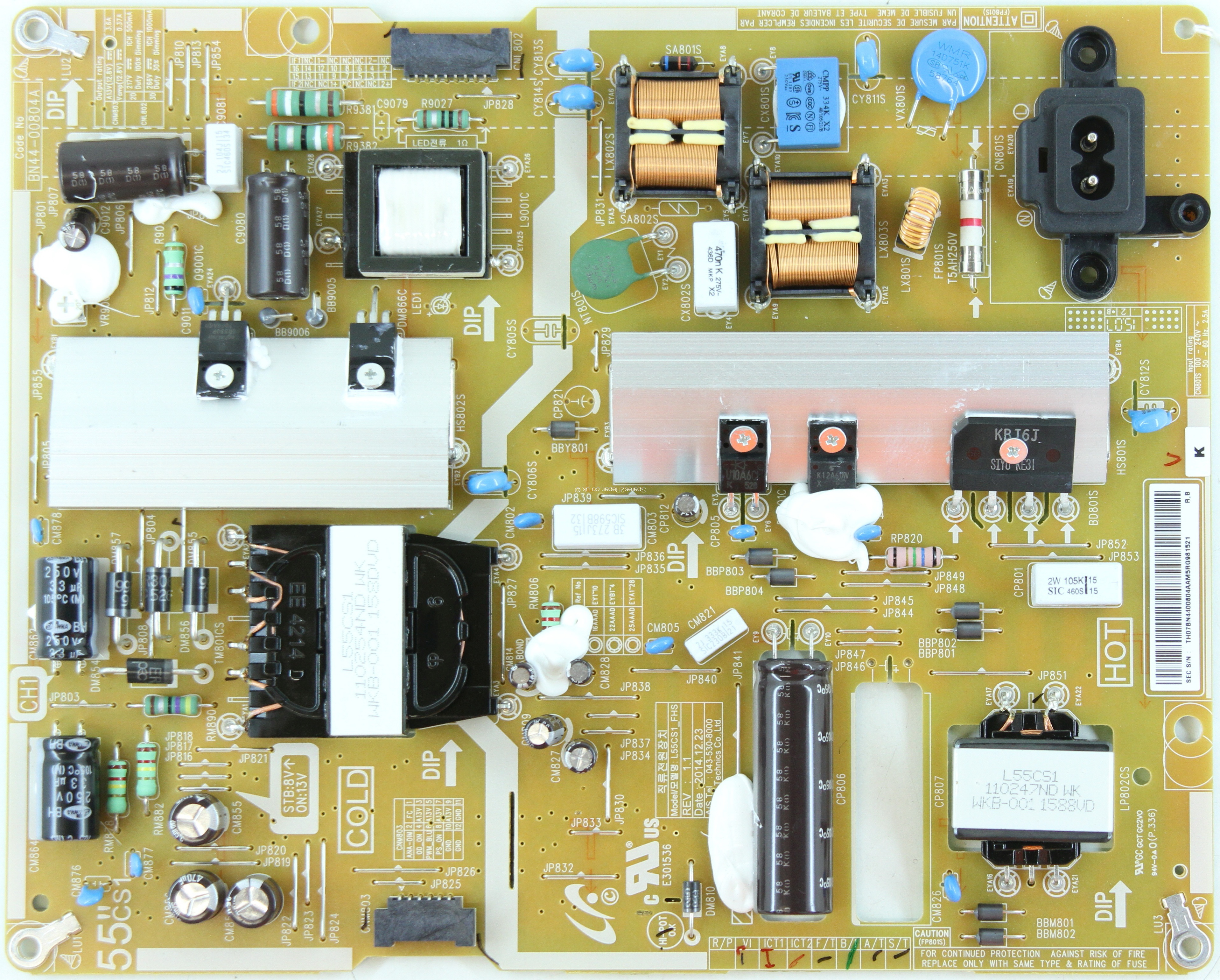 POWER SUPPLY SAMSUNG (ซับพลาย ซัมซุง) UA55J6300AK : BN44-00804A