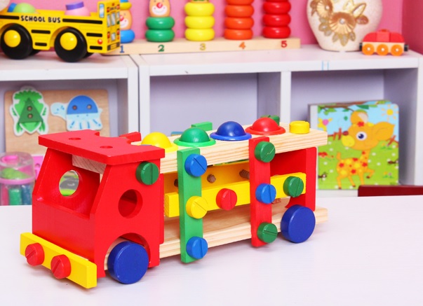 รถตัวต่อไม้ ของเล่นเสริมสร้างไอเดีย ของเล่นไม้ฝึกความคิดสร้างสรรค์
