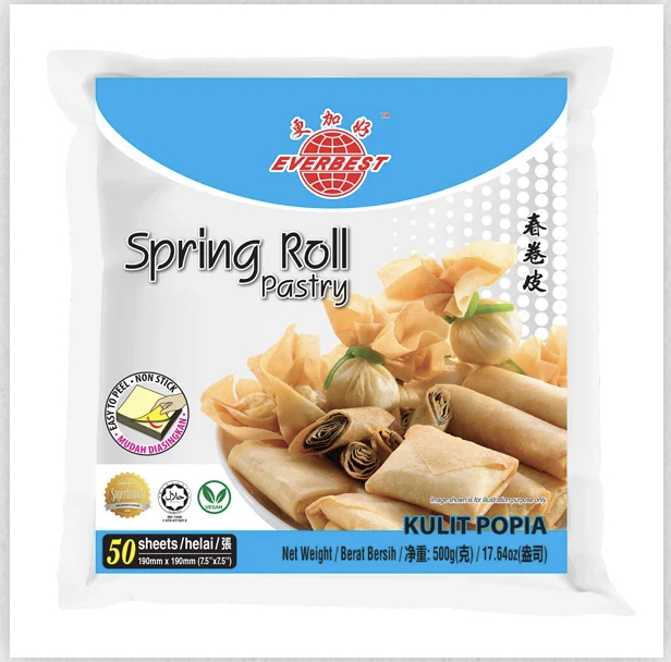 แผ่นปอเปี๊ยะ spring roll pastry EVERBEST