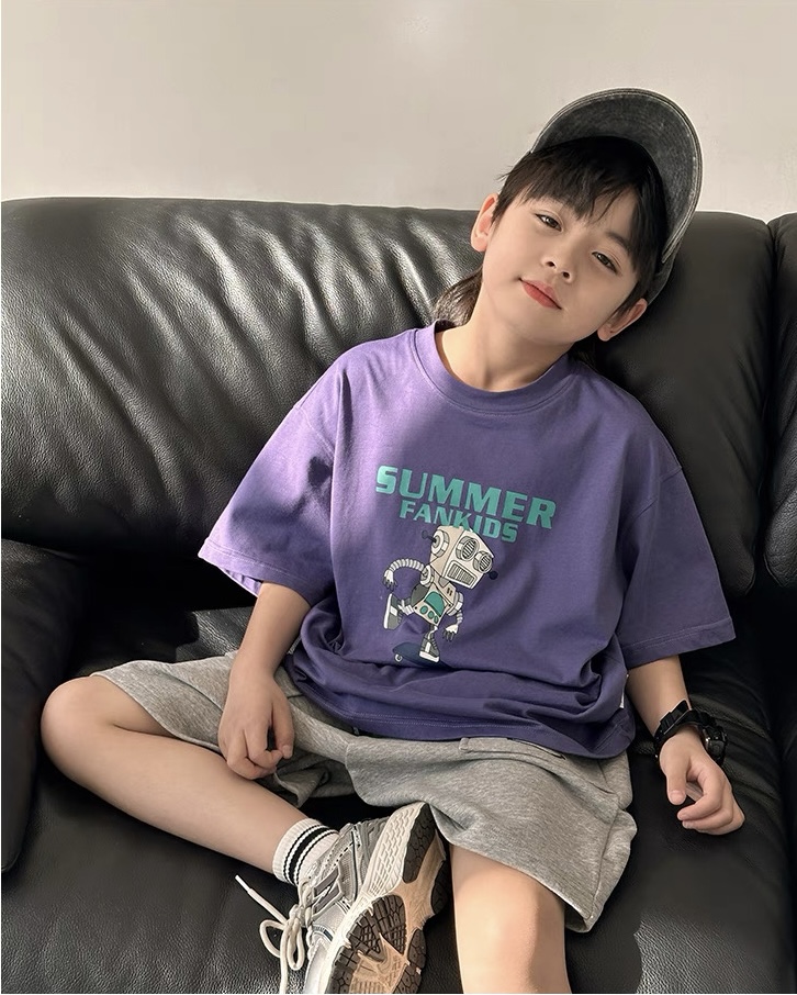 Summer Fankids 🧢🌤️ เสื้อยืดเด็ก unisex ผ้าคอตตอน 100%