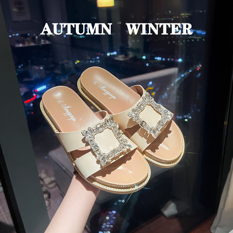 รองเท้าแตะผู้หญิงส้นเตี้ย ใส่สบาย มีขนาด35-43