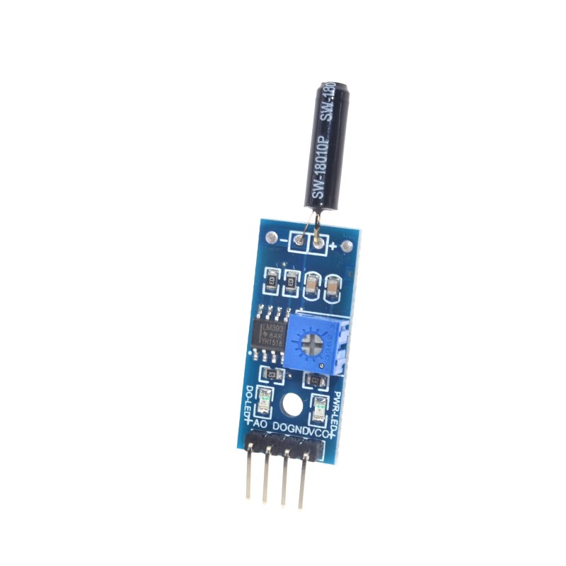 เซนเซอร์วัดความสั่นสะเทือน Vibration Sensor Module Normally Opened Type SW18010P Vibration switch alarm sensor module