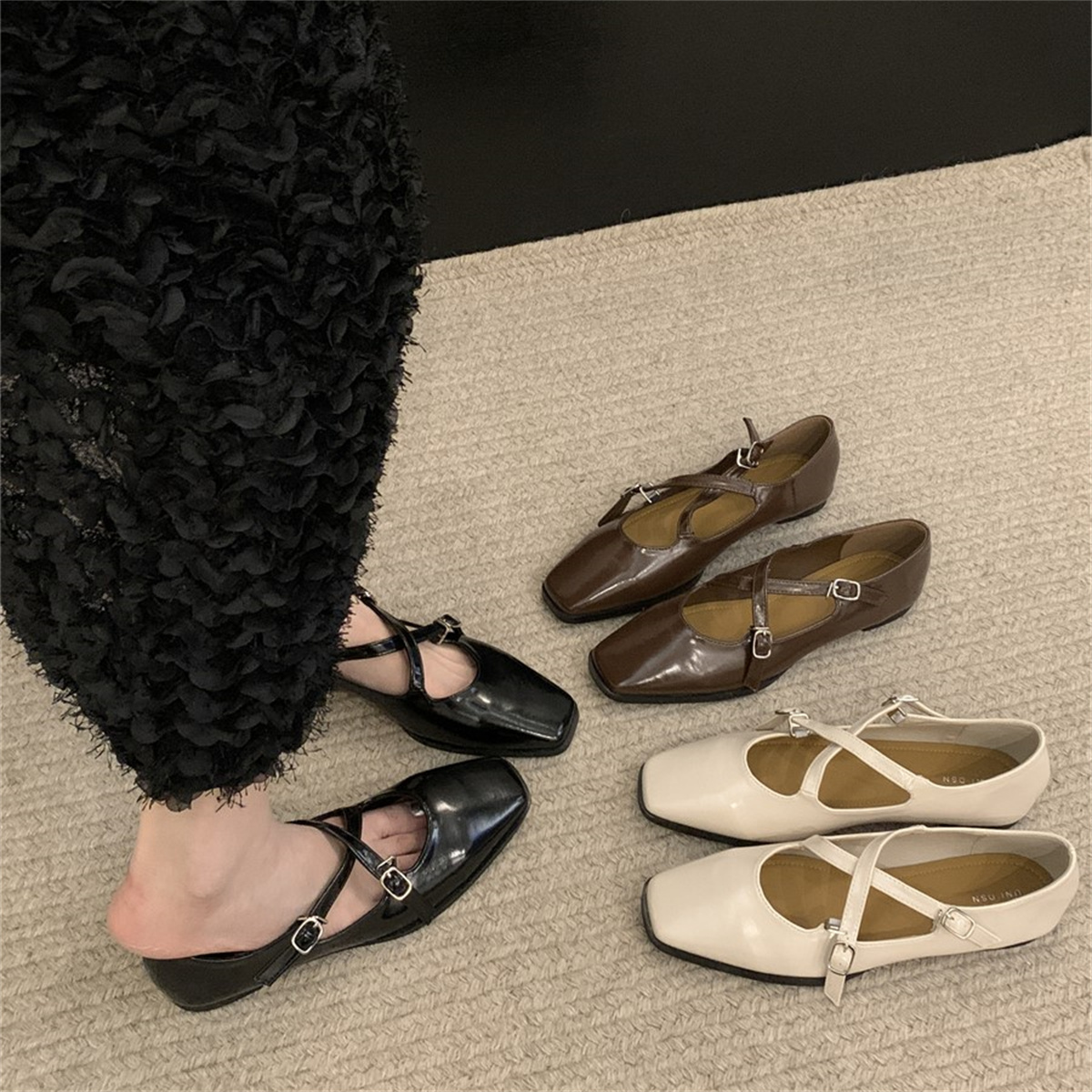 รองเท้าคัทชูผู้หญิงส้นเตี้ย ใส่สบาย มีขนาด35-43