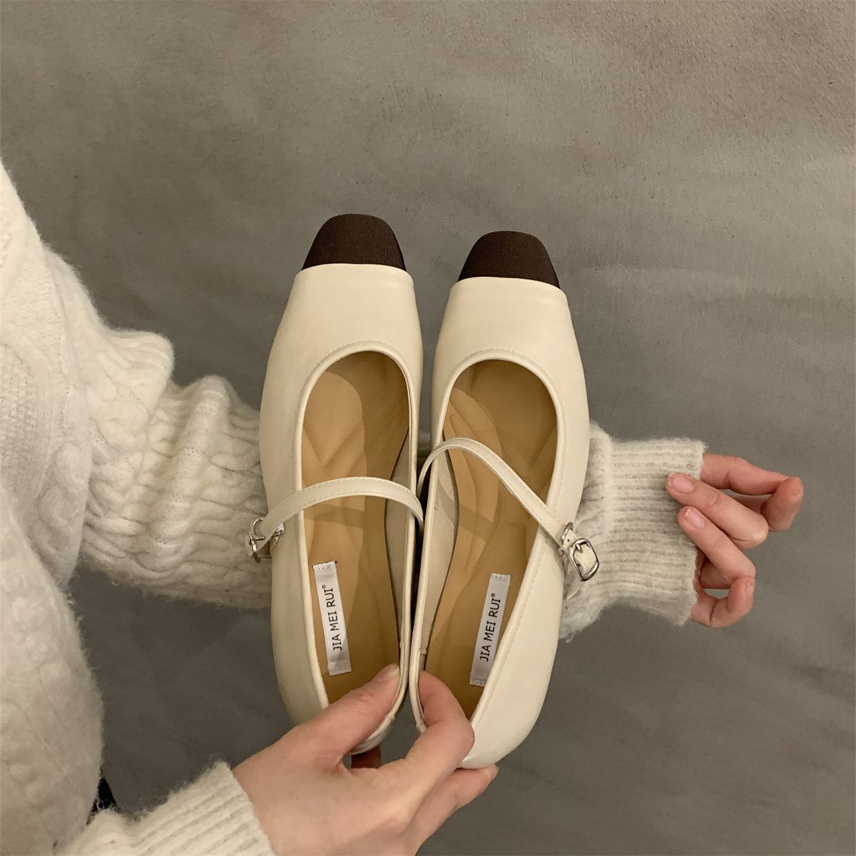 รองเท้าคัทชูผู้หญิงส้นเตี้ย ใส่สบาย มีขนาด35-43