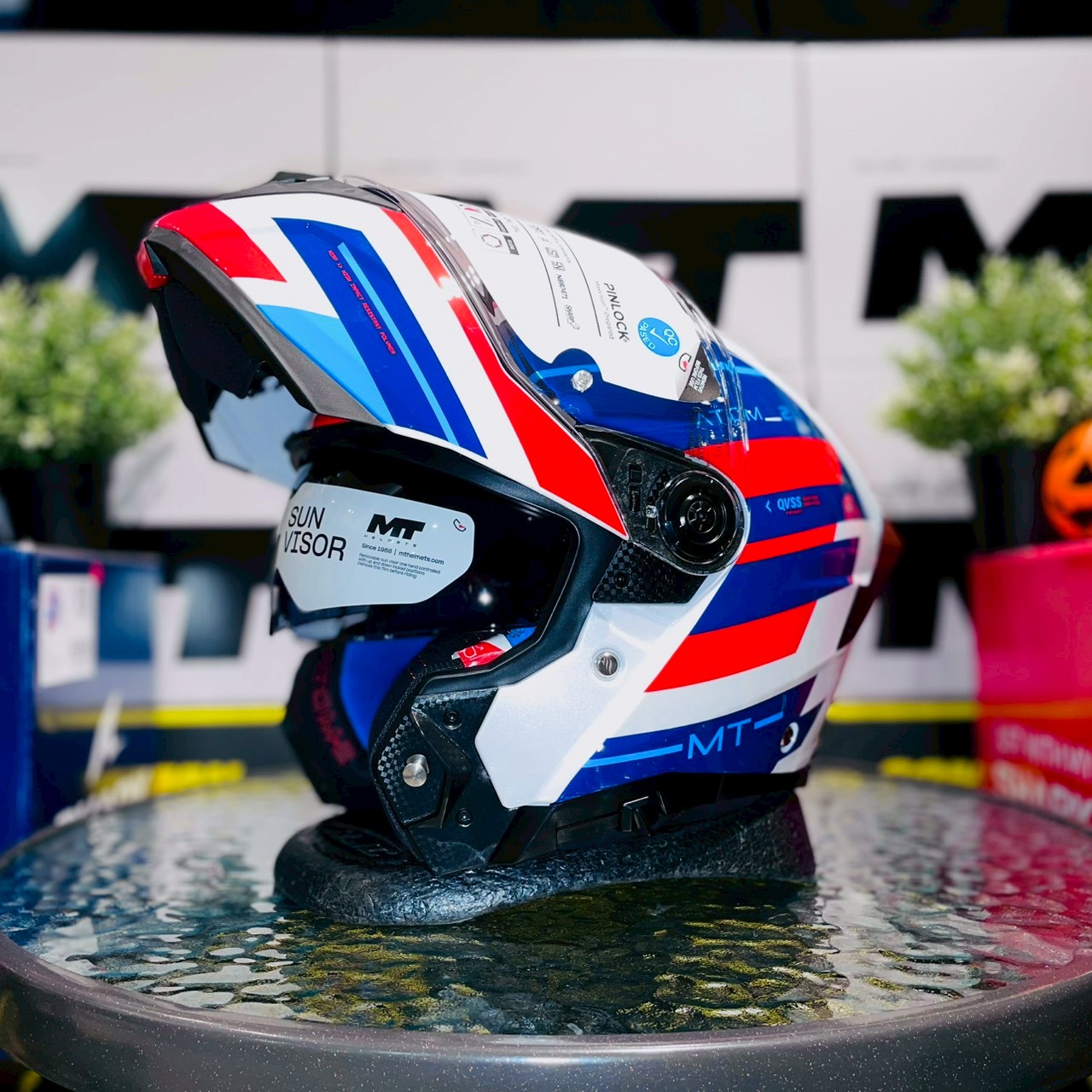MT HELMETS - ATOM2 sv - Alkaline Gloss Blue