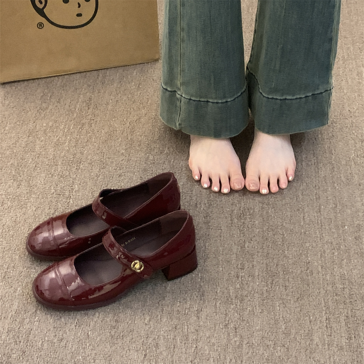 รองเท้าคัทชูผู้หญิงส้นเตี้ย ใส่สบาย มีขนาด35-43