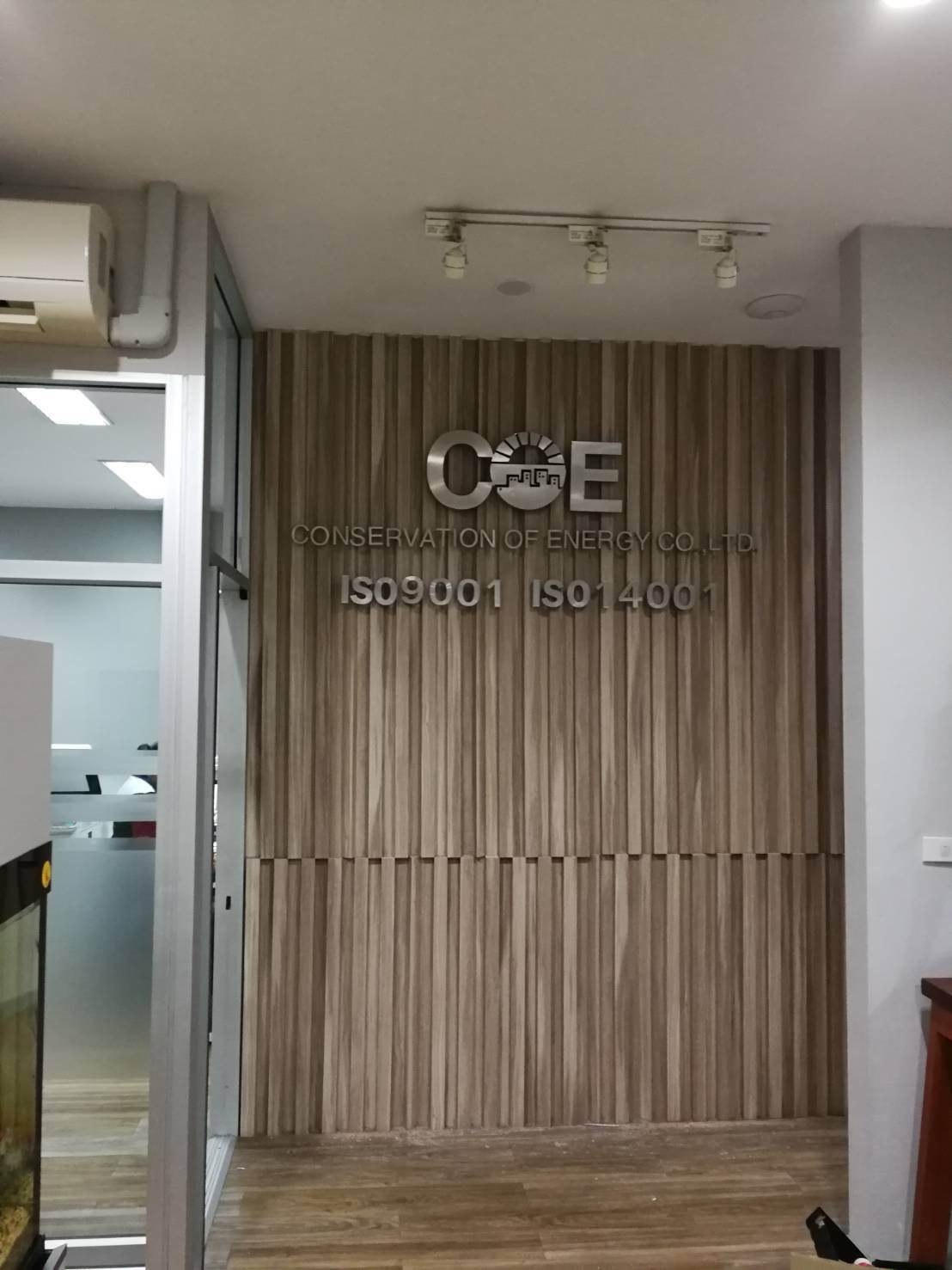 อักษรสแตนเลสแฮร์ไลน์ #COE ติดตั้งวิภาวดีรังสิต