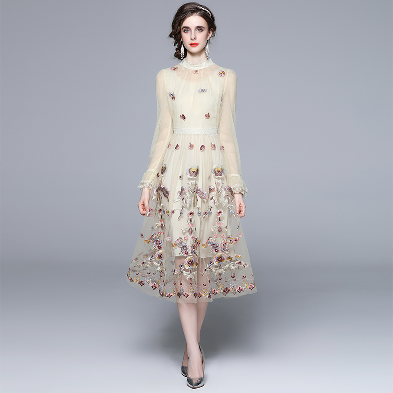 ชุดเดรสยาวสวยๆ ชุดเดรสยาวใส่สบาย ใส่ทำงาน มีขนาดS M L XL 2XL