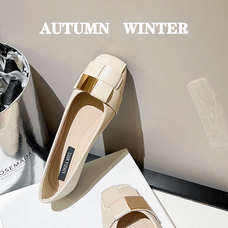 รองเท้าคัทชูผู้หญิงส้นเตี้ย ใส่สบาย มีขนาด35-43