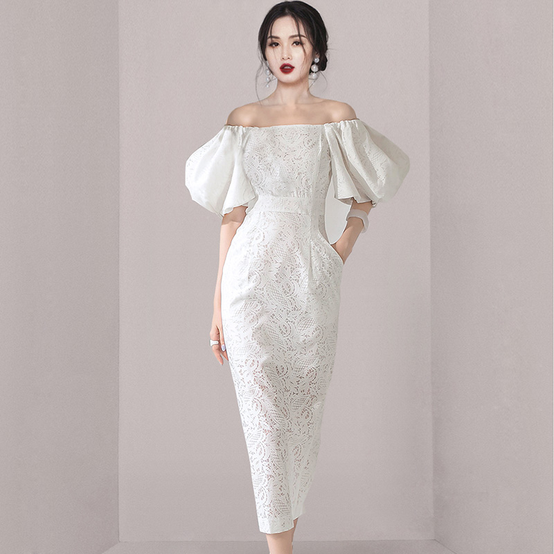 ชุดเดรสยาวสวยๆ สไตล์เกาหลี มีขนาด S M L XL สนใจทักแชท