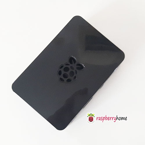 Raspberry Pi 3 Case Cover Shell Enclosure Box สีดำ มีช่องสำหรับสาย GPIO สายกล้อง มีปุ่มกันลื่น