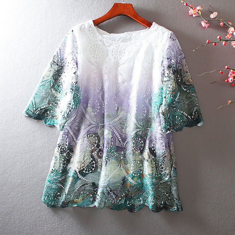 เสื้อลินิน เสื้อผ้าฝ้ายลินิน เสื้อเชิ้ตผ้าลินิน ปักลายสวยๆด้วยด้าย สไตล์VINTAGE