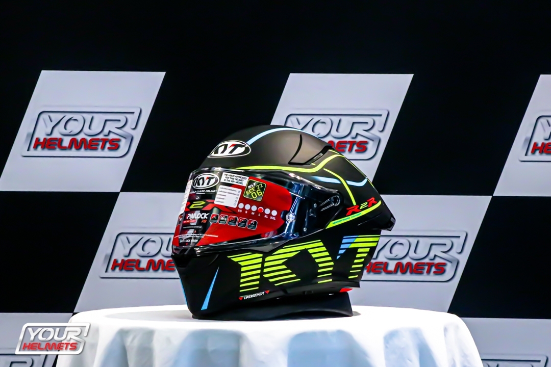 หมวกกันน็อค KYT HELMETS รุ่น R2R PRO CONCEPT MATT BLACK/YELLOW