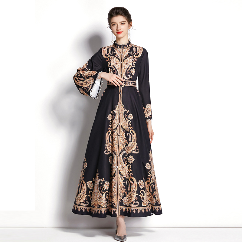 ชุดเดรสยาวสวยๆ ชุดเดรสยาวใส่สบาย ใส่ทำงาน มีขนาดS M L XL 2XL