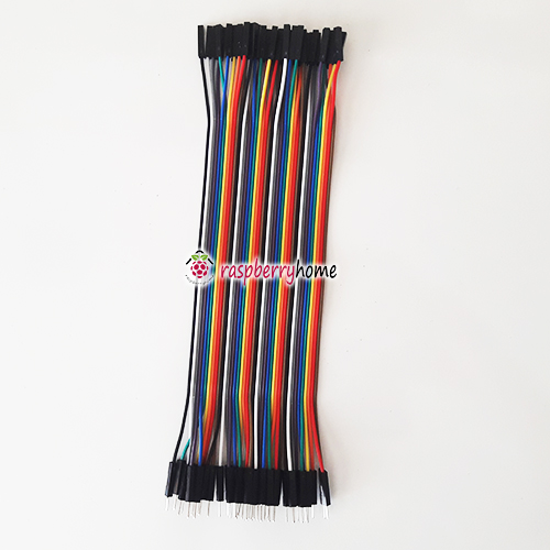 สายไฟจัมเปอร์ Dupont ผู้-เมีย Jumper Wire Male to Female สายแพ ยาว 20 cm. จำนวน 40 เส้น