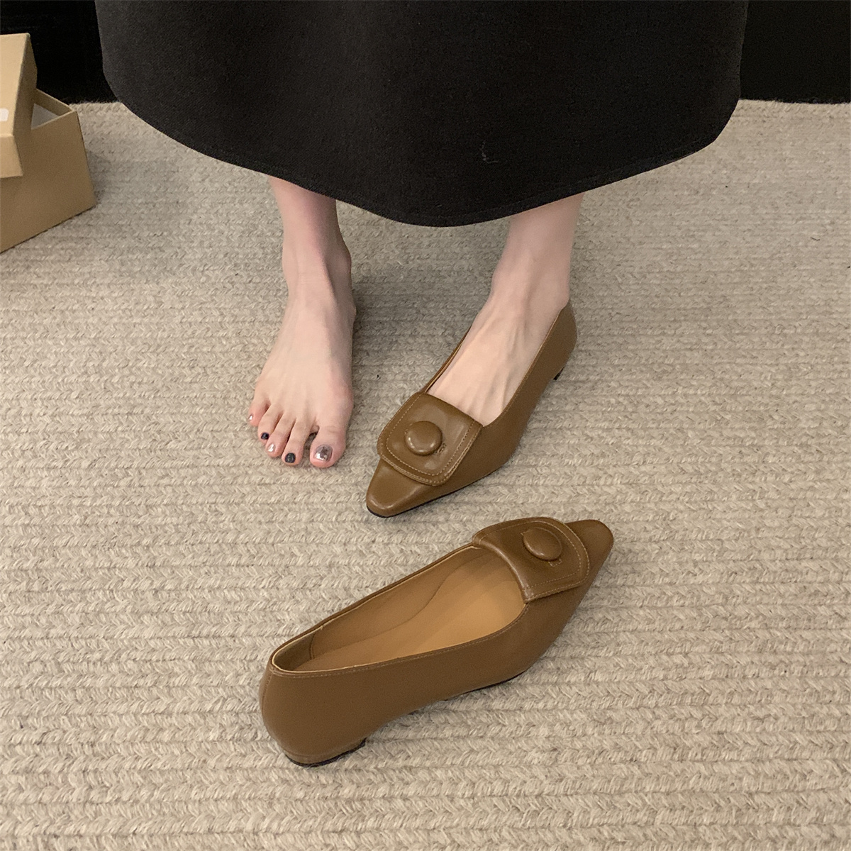 รองเท้าคัทชูผู้หญิงส้นเตี้ย ใส่สบาย มีขนาด35-43