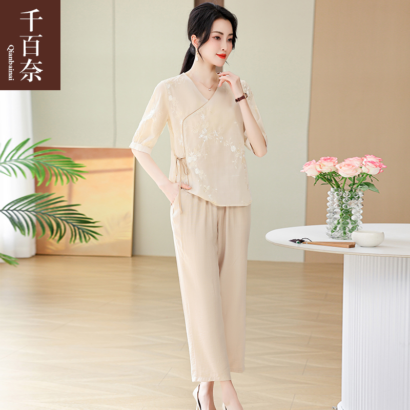 เสื้อผ้าผู้สูงอายุหญิง แฟชั่น เสื้อผ้าผู้หญิงวัย 60 มีขนาด XL-4XL