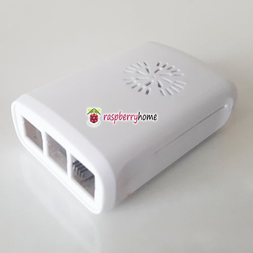 Raspberry Pi 3 Case Cover Shell Enclosure Box สีขาว พร้อมพัดลมและ Heat Sink