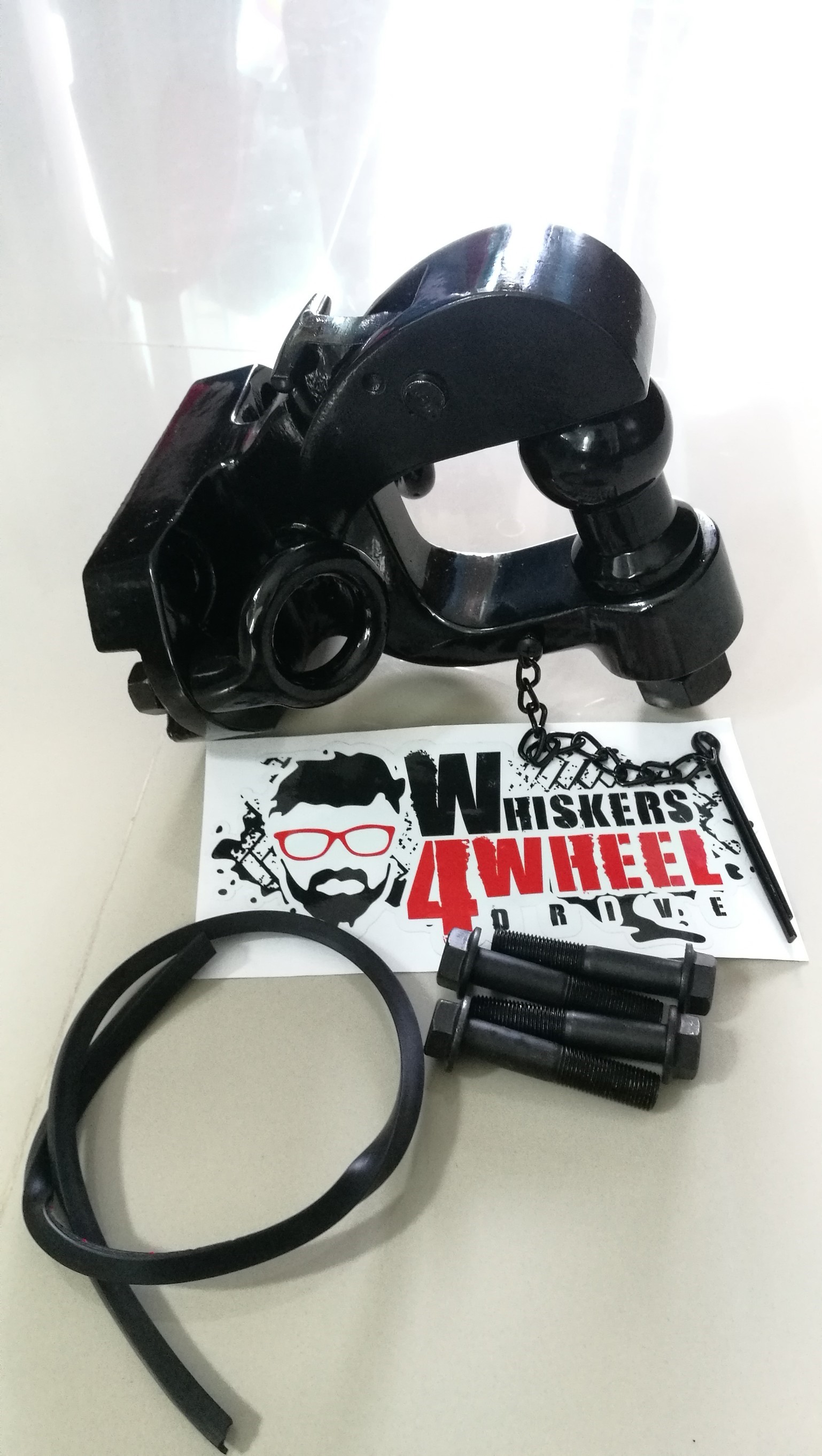 หัวลากปากนกแก้ว 8 ตัน VX80 ตัวใหญ่ ตัวใหญ่สำหรับ VX80 สีดำ พร้อมหูเซฟตี้ 2 ด้าน