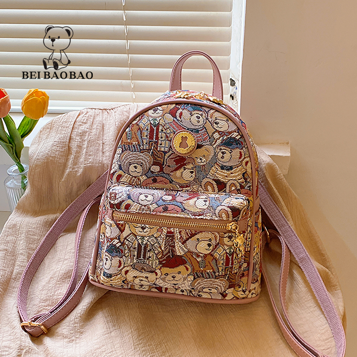 กระเป๋าผู้หญิงสวยๆ กระเป๋าสะพายข้างผู้หญิง กระเป๋าแบรนด์ BEAR BAG กระเป๋าหมีสุดคิ้ว!