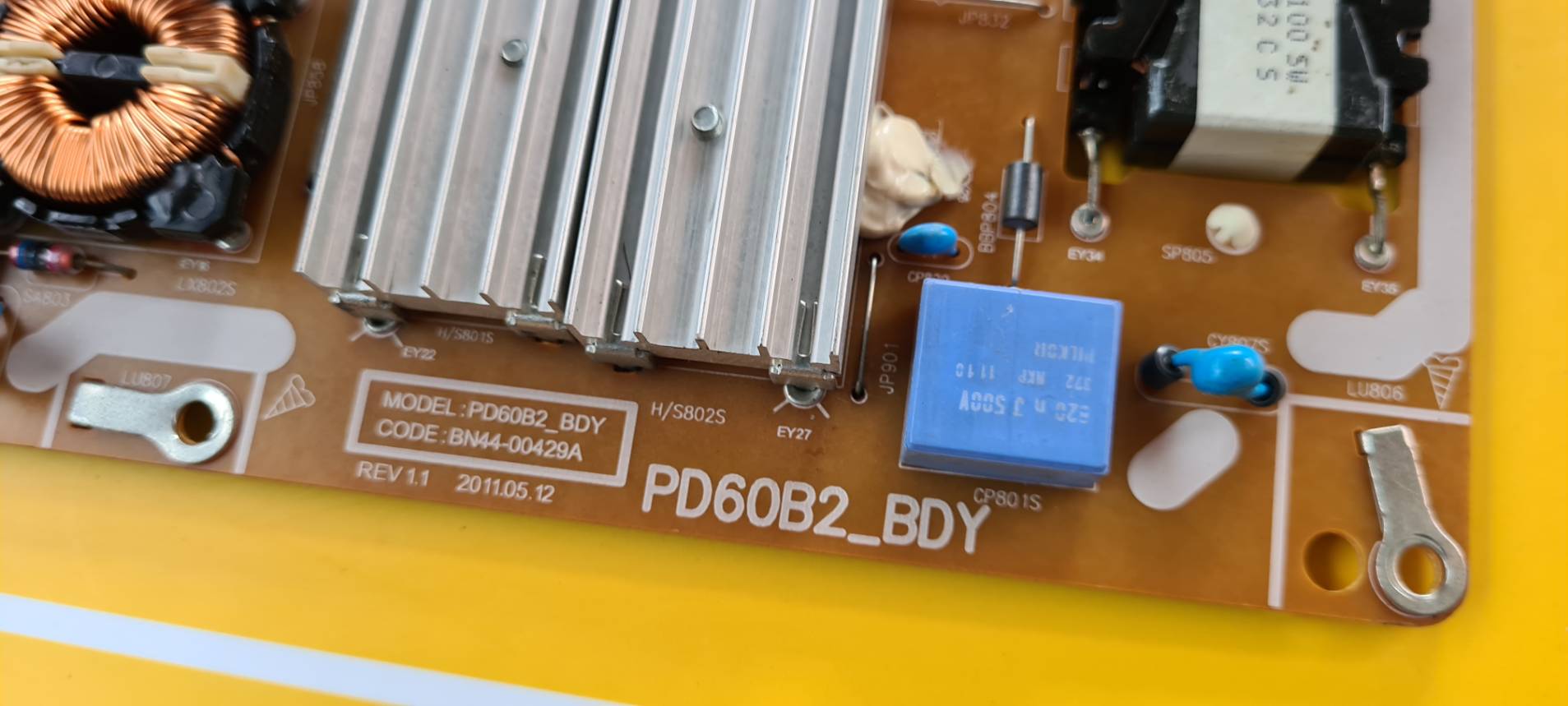 POWER SUPPLY SAMSUNG (เพาเวอร์ ซัพพลาย ซัมซุง) UA60D8000 UE60D8000 : BN44-00429A PD60B2_BDY