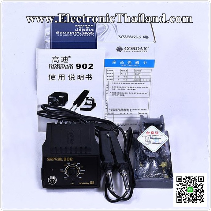 หัวแร้งมหาเทพ 1 แบบปลายคู่ สำหรับงานซ่อม-ถอด-วาง อุปกรณ์ LED SMD