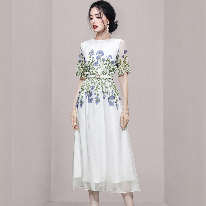 ชุดเดรสยาวสวยๆ ชุดเดรสยาวใส่สบาย ใส่ทำงาน มีขนาดS M L XL 2XL