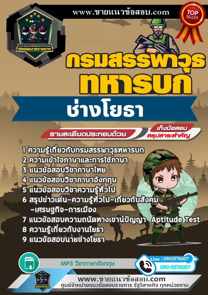 สรุปแนวข้อสอบช่างโยธา กรมสรรพาวุธทหารบก (ใหม่)
