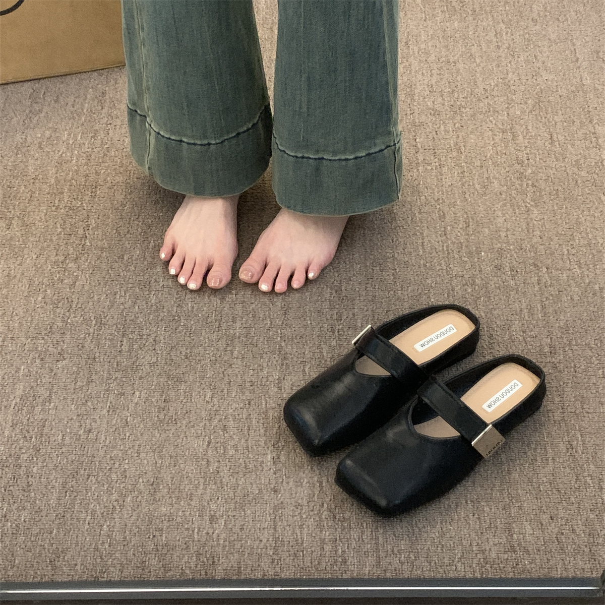 รองเท้าคัทชูผู้หญิงส้นเตี้ย ใส่สบาย มีขนาด35-43