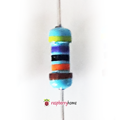 รีสซีสเตอร์ 470 กิโลโอห์ม จำนวน 10 ตัว 1/4W 1% Metal Film Resistor