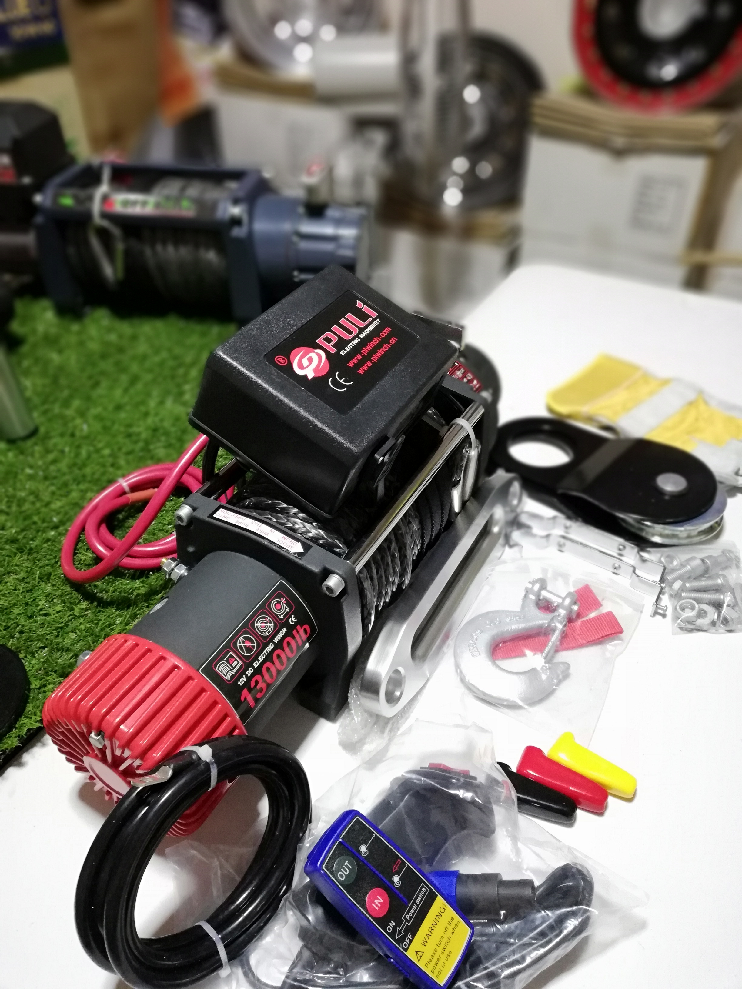 วินซ์ไฟฟ้า 13000 ปอนด์ 5.9 ตัน (เชือก )