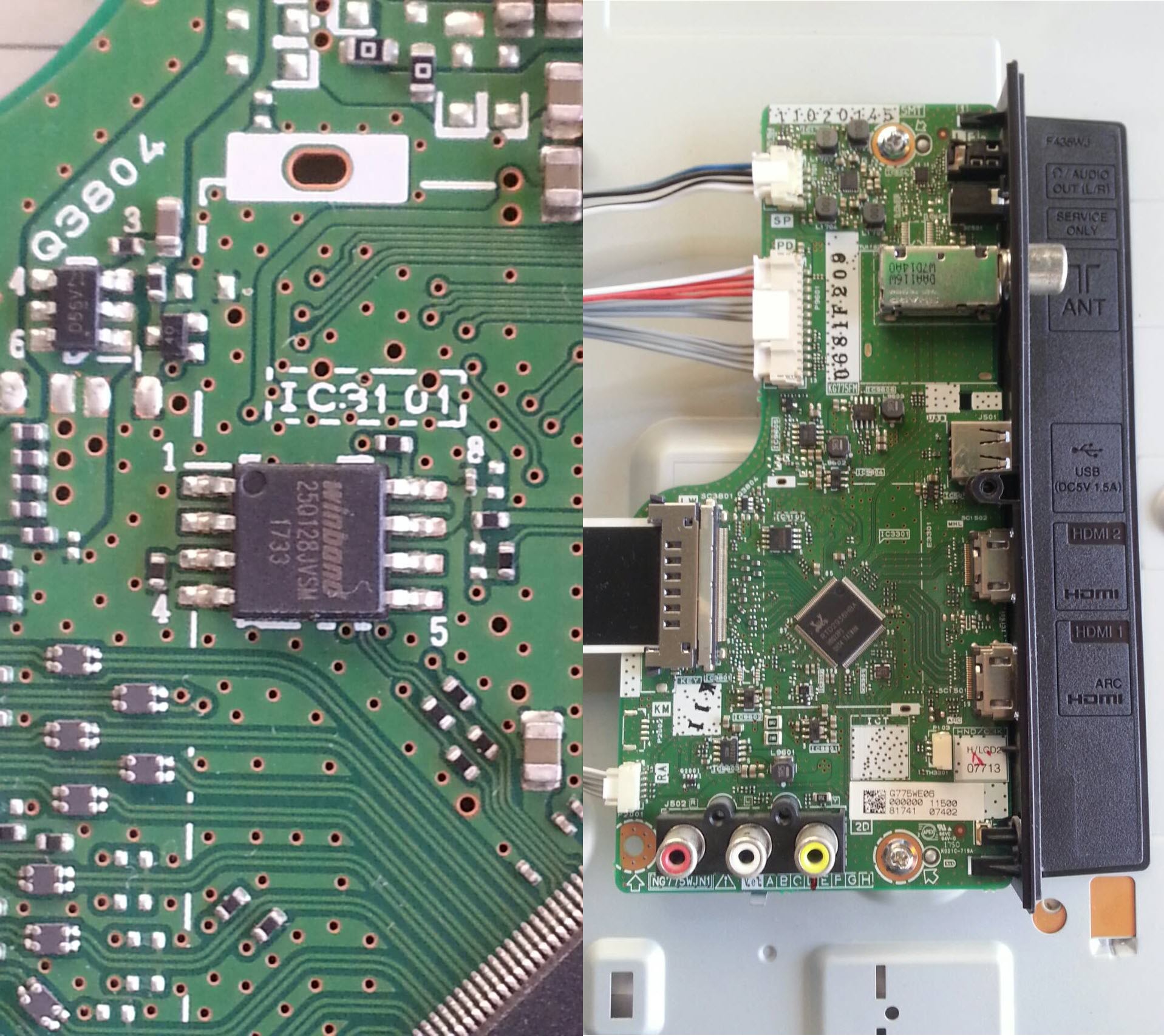 IC.MEMORY-FIRMWARE SHARP LC-40SA5200X [W25Q128]