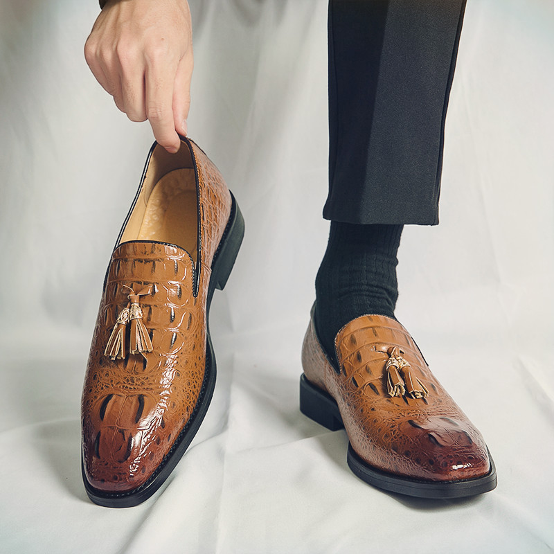 รองเท้าหนังผู้ชาย มีไซส์39-44 รองเท้าโลฟเฟอร์ชาย Slip-On Shoes มีขนาด39-44