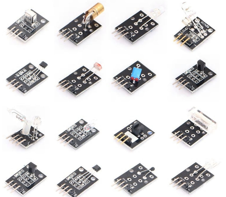 รวม 37 เซนเซอร์สำหรับ Arduino และ Raspberry Pi 3 B & B+