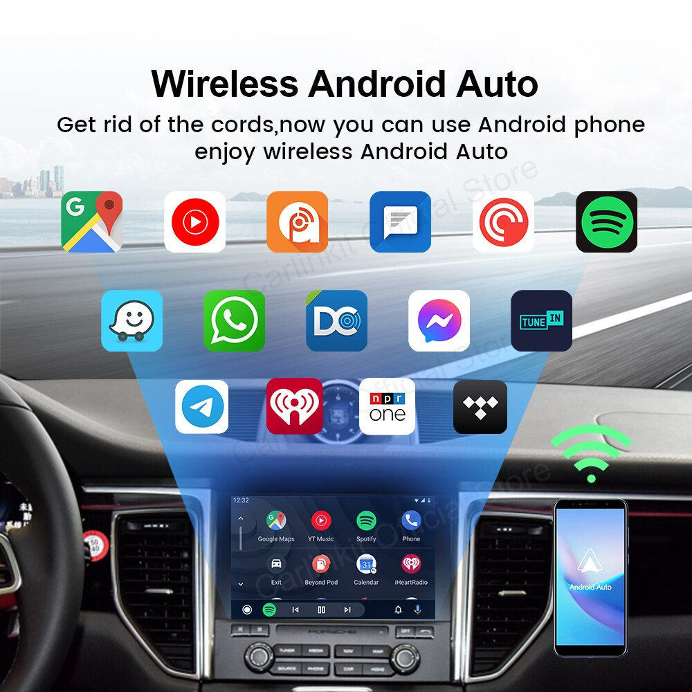 Carlinkit 4.0-Wireless Apple CarPlay and Android auto Dongle for Factory Wired CarPlay