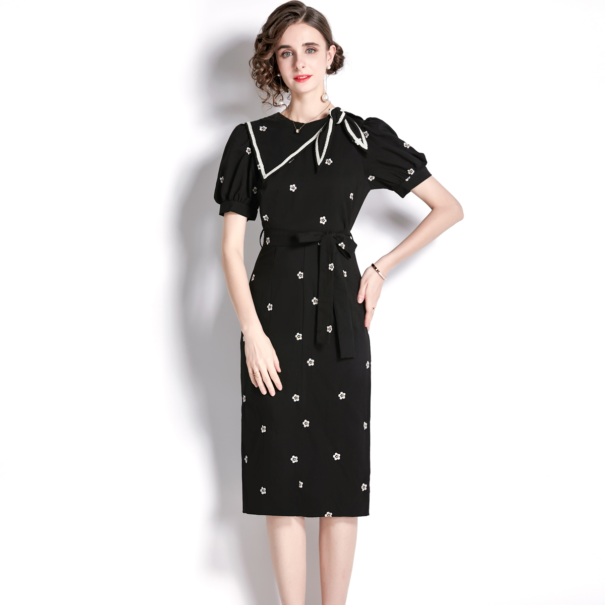 ชุดเดรสยาวสวยๆ ชุดเดรสยาวใส่สบาย ใส่ทำงาน มีขนาดS M L XL 2XL