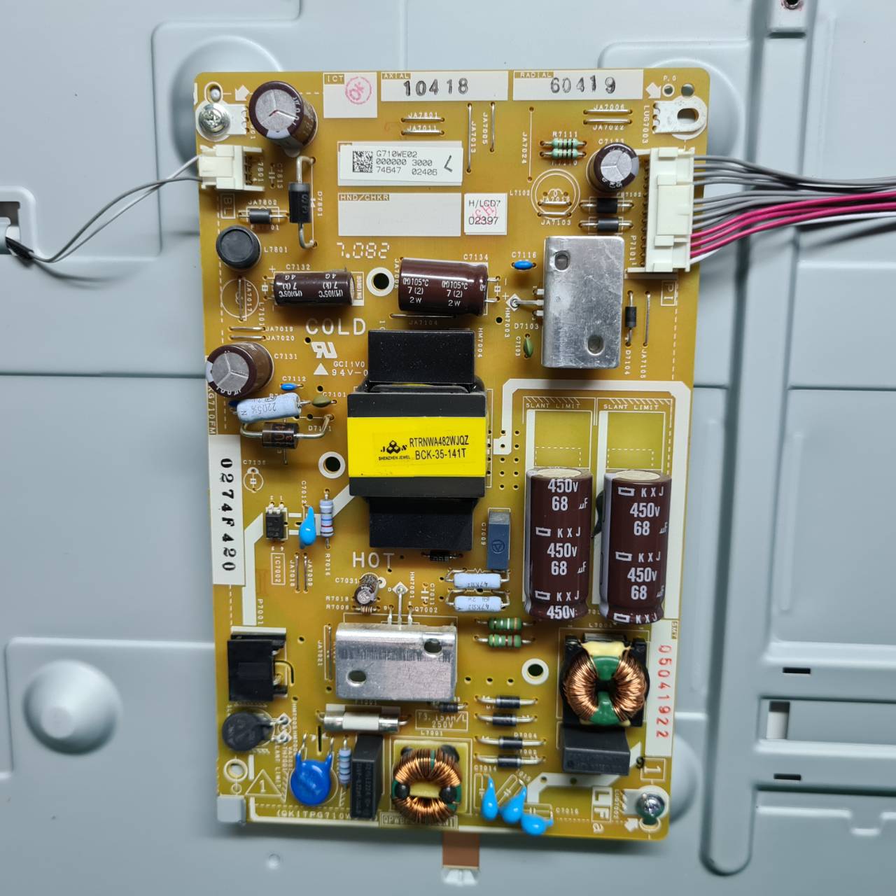 POWER SUPPLY SHARP LC-40LE280X - 40LE185M - QPWBFG710WJN1