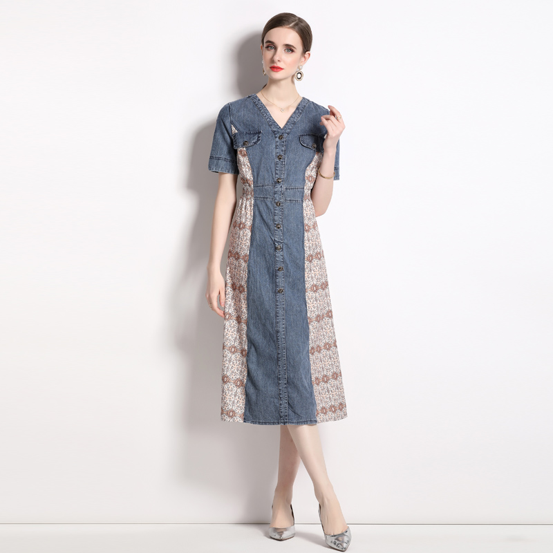 ชุดเดรสยาวสวยๆ ชุดเดรสยาวใส่สบาย ใส่ทำงาน มีขนาดS M L XL 2XL