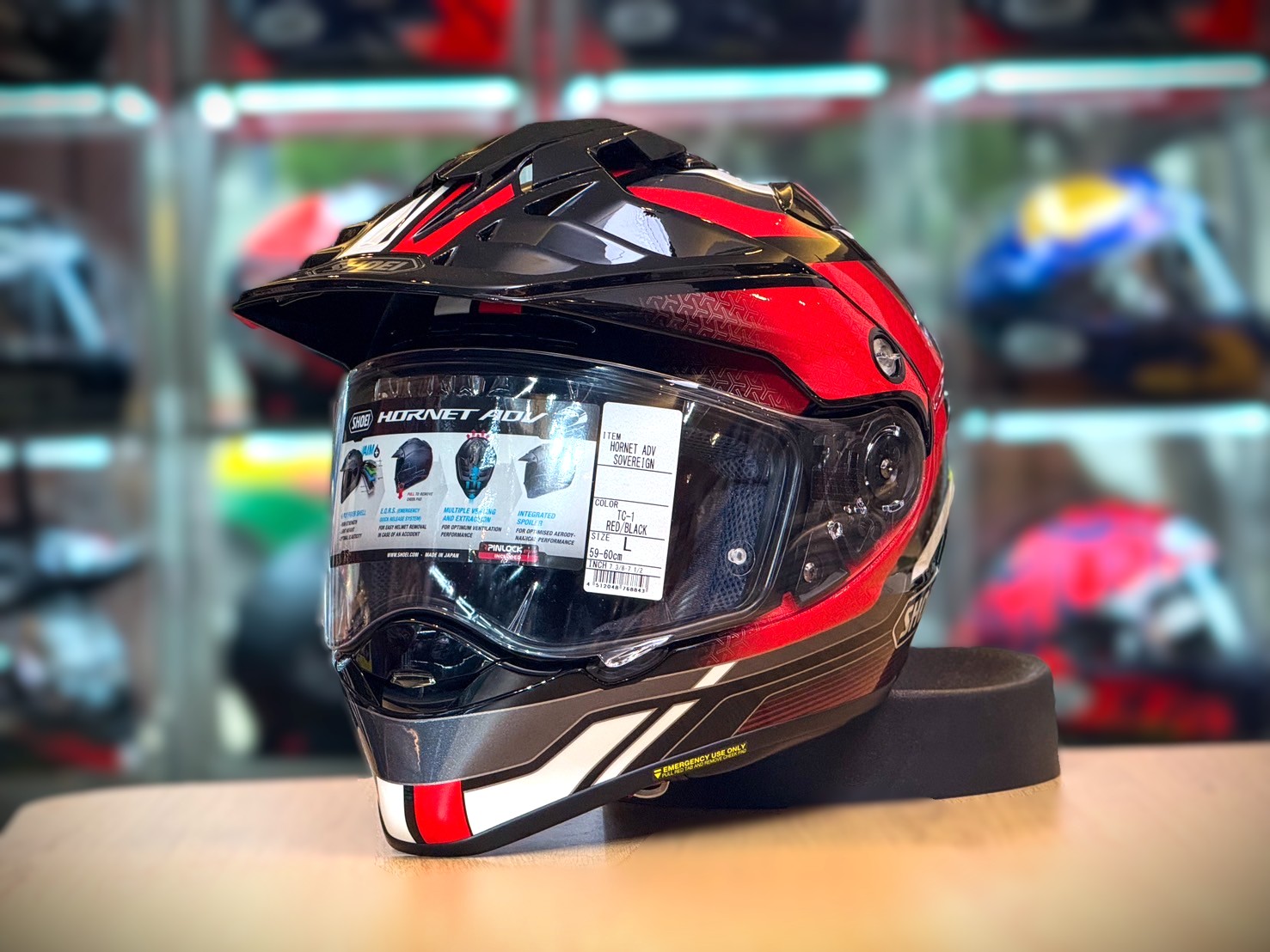 หมวกกันน็อค SHOEI HELMETS HORNET X2 SOVEREIGN TC-1