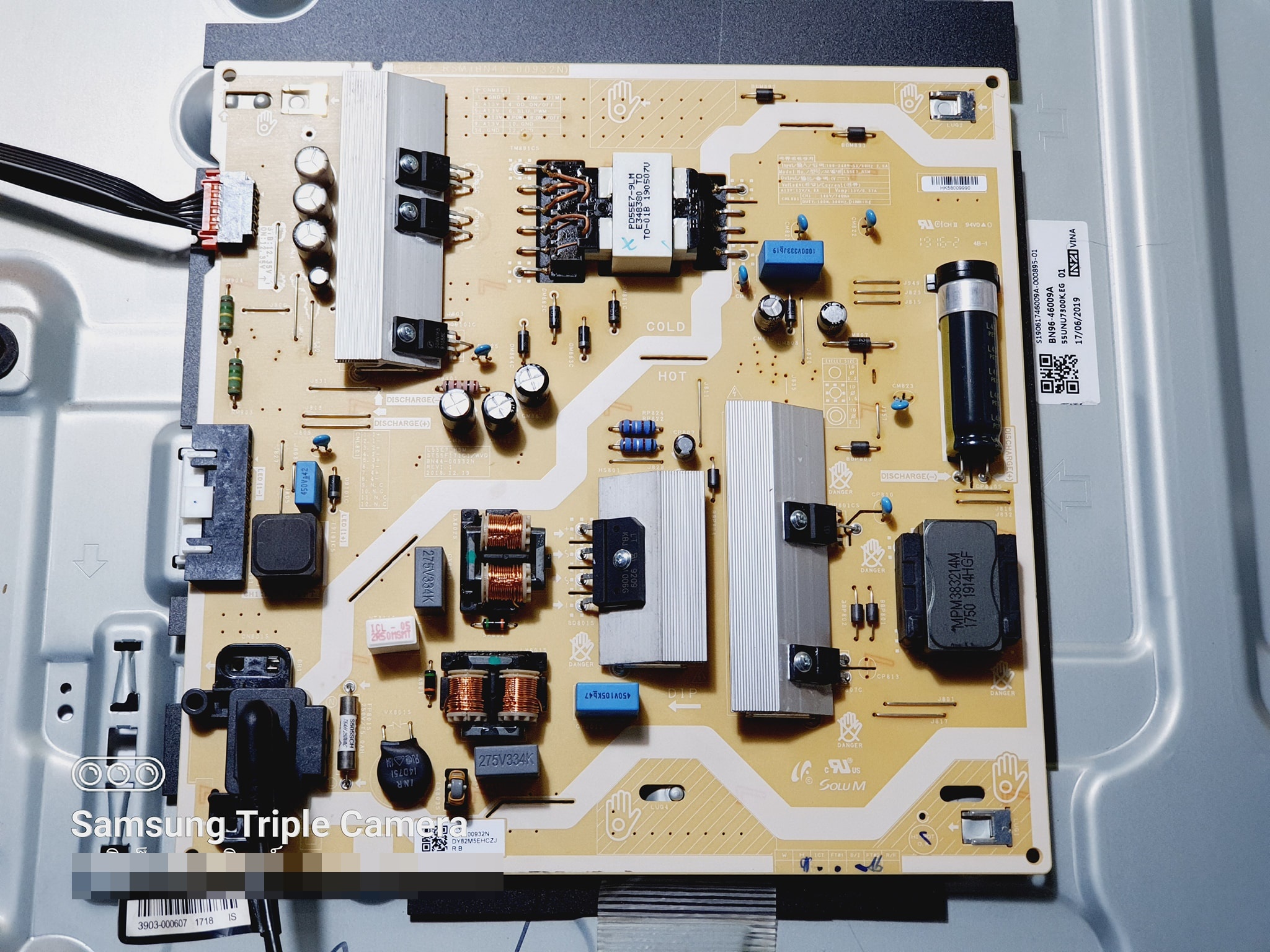 Power Supply SAMSUNG :UA55RU7100K :UA55RU7200K :UA55RU7300K : UA49RU7300K :UA50RU7100K :UA50RU7200K : UA55TU8300K :UA58RU7100K BN44-00932N :BN44-00932Q