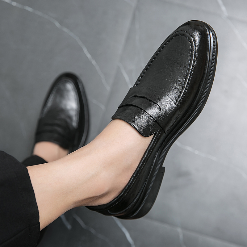 รองเท้าหนังผู้ชาย มีไซส์39-44 รองเท้าโลฟเฟอร์ชาย Slip-On Shoes มีขนาด39-44