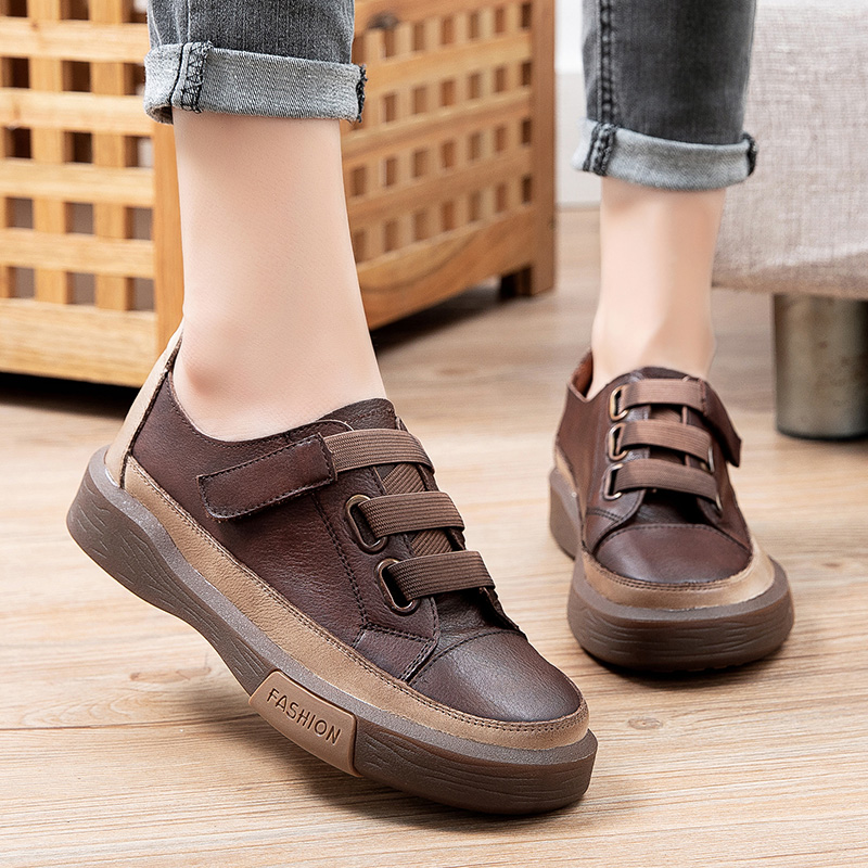 รองเท้าเท้าหนังวินเทจ 35 36 37 38 39 40