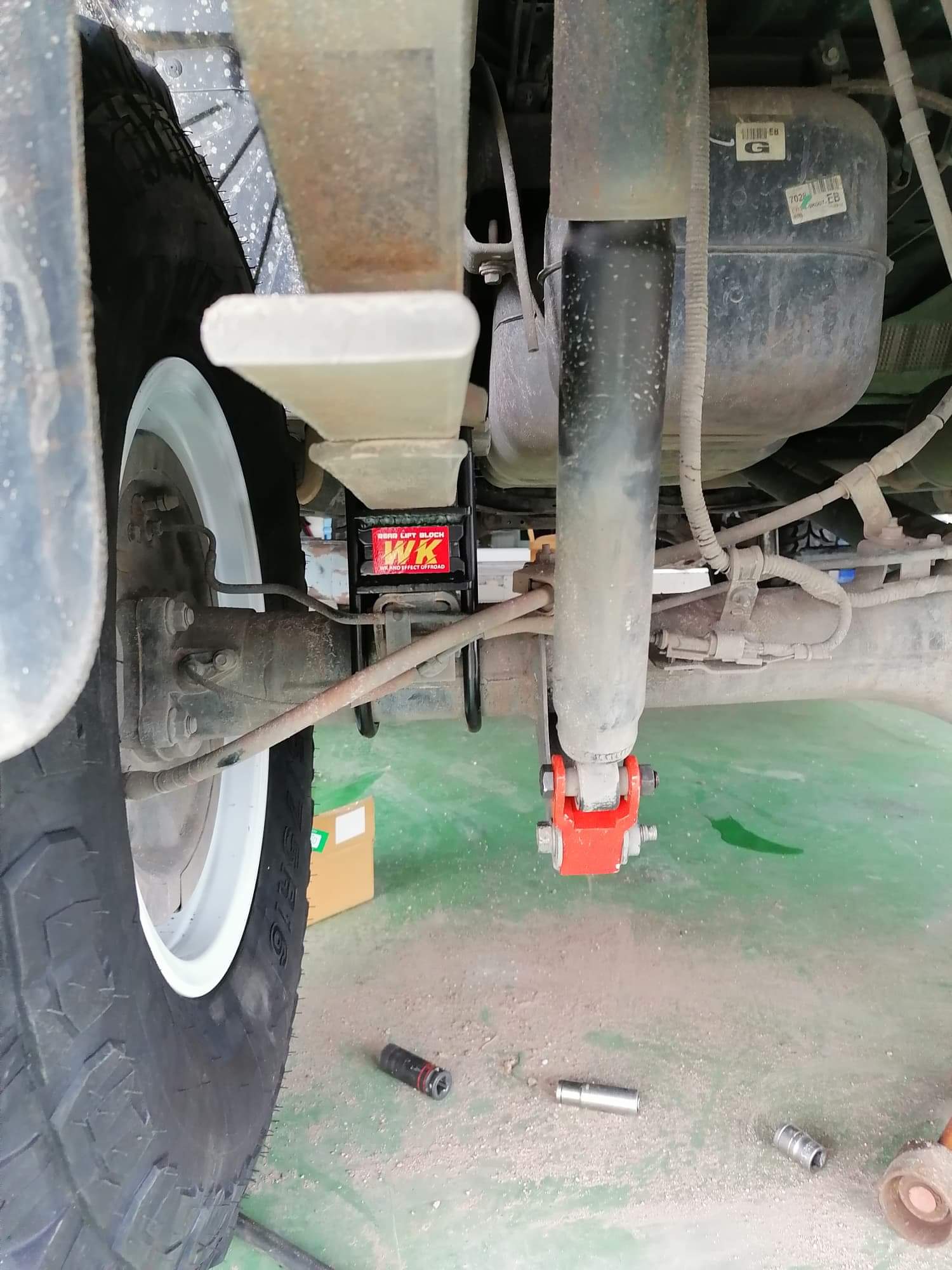 #ก้อนรองเพลาหลังปรับองศา WK 》หนา 2.5 นิ้ว