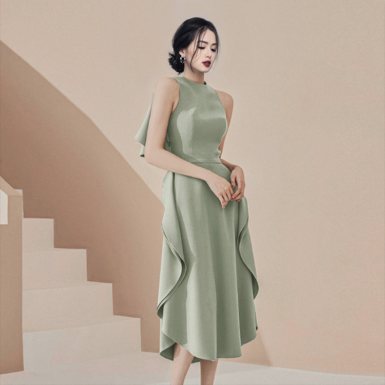 ชุดเดรสยาวสวยๆ สไตล์เกาหลี มีขนาด S M L XL สนใจทักแชท