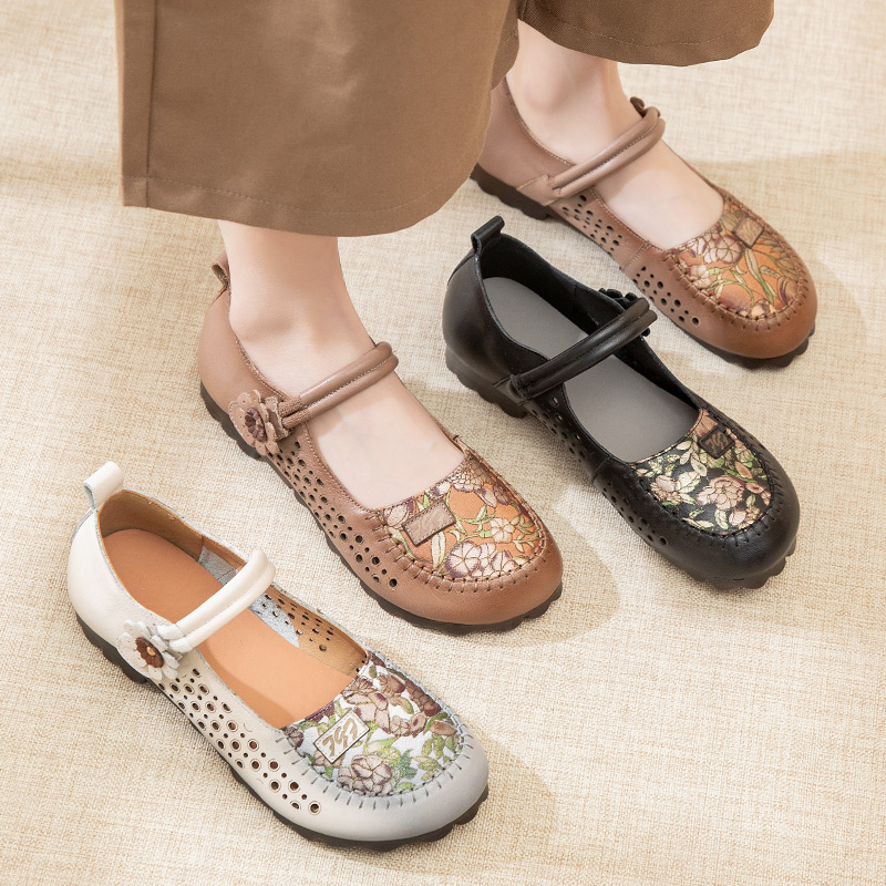 รองเท้าเท้าหนังวินเทจ 35 36 37 38 39 40