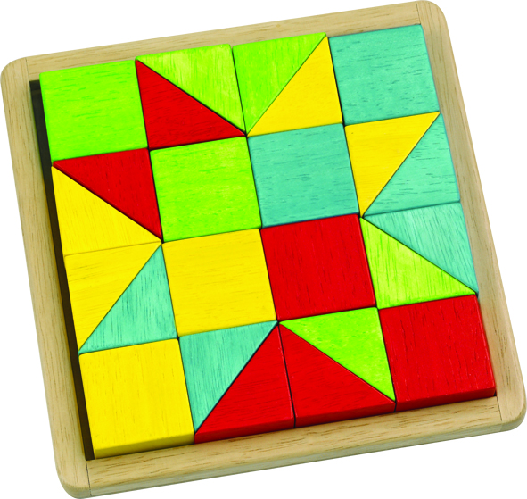 ของเล่นเสริมสร้างจินตนาการ ของเล่นฝึกสมอง กระดานไม้รูปทรงพื้นฐาน