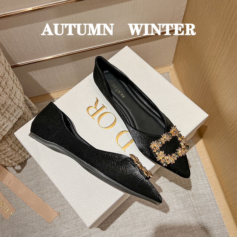 รองเท้าคัทชูผู้หญิงส้นเตี้ย ใส่สบาย มีขนาด35-43