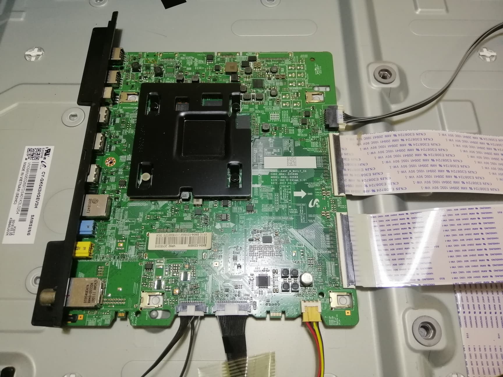 Main Board Samsung : UA43MU6100K : UA43MU6103K : BN94-12086W