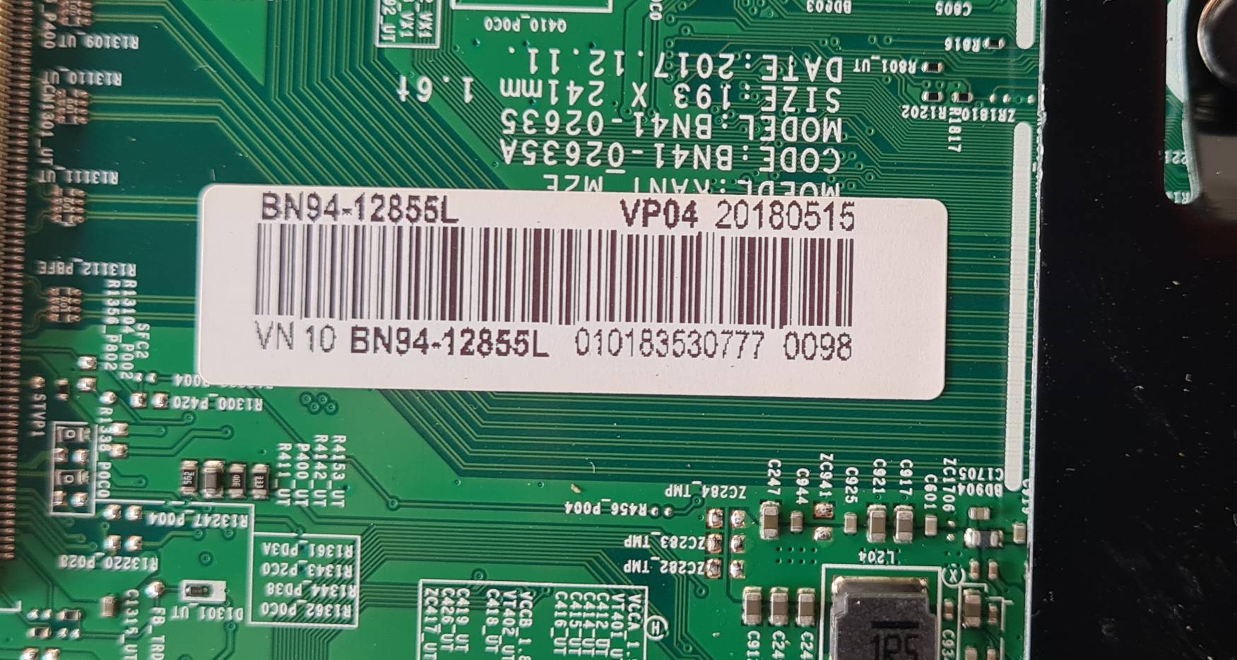 Main Board (ซัมซุง) SAMSUNG UA55NU7300K : BN94-12855L :BN94-13259L :BN94-12855P :BN94-13259P