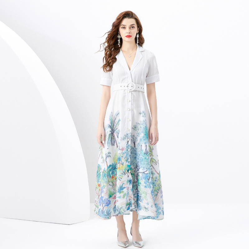 ชุดเดรสยาวสวยๆ ชุดเดรสยาวใส่สบาย ใส่ทำงาน มีขนาดS M L XL 2XL